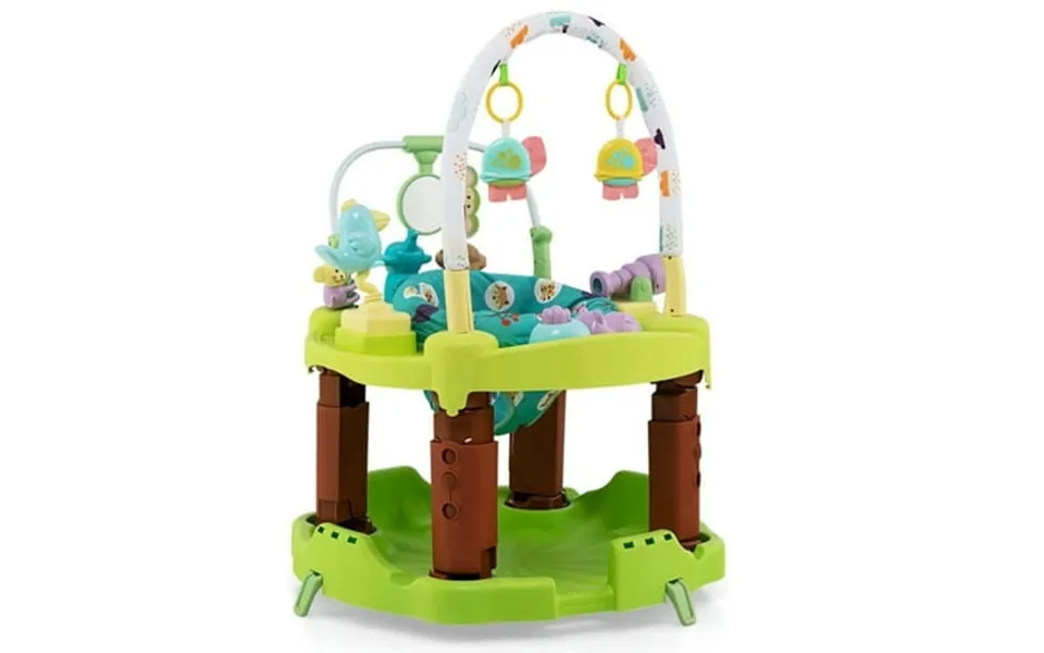Resenkos 3-in-1 Baby Activity Center With 3-position For 0-24 Months-green