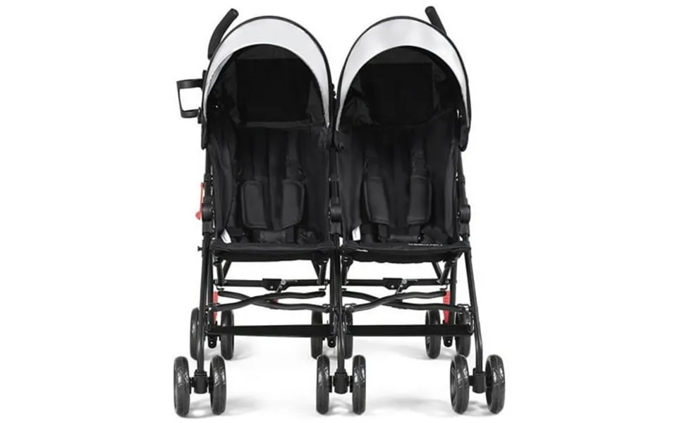 Resenkos Foldable Twin Baby Double Stroller Ultralight Umbrella Kids Stroller-black Infant Stroller For Infant & Toddler