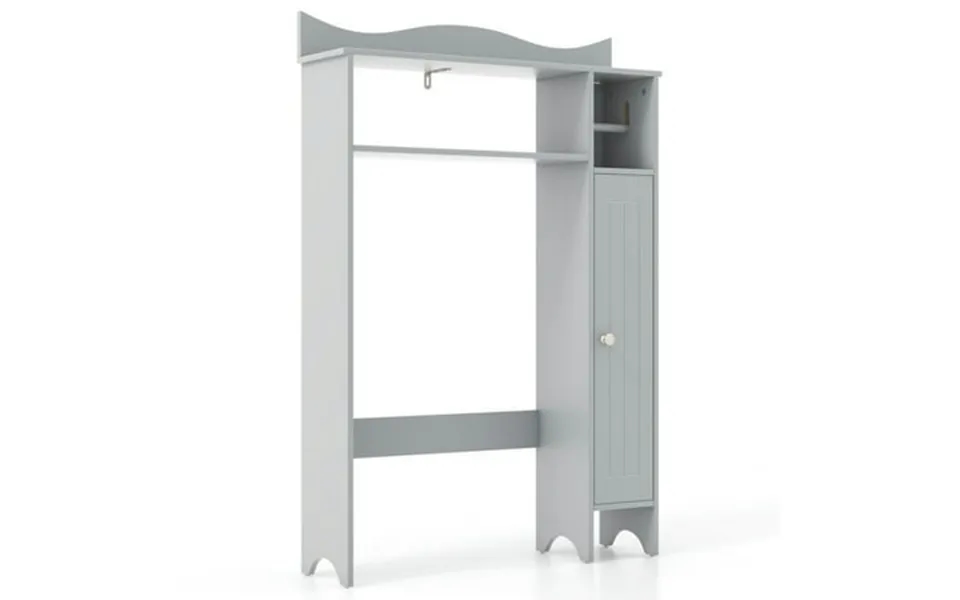 Resenkos Over The Toilet Storage Cabinet With Toilet Paper Holder-gray Bathroom Cabinet Organizer