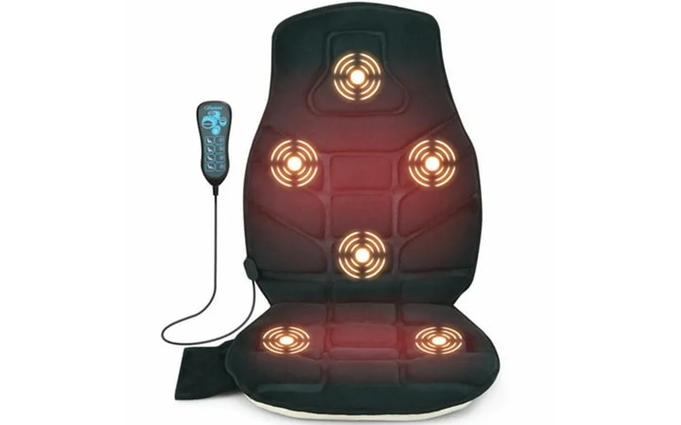 Resenkos Seat Cushion Massager With Heat And 6 Vibration Motors For Home