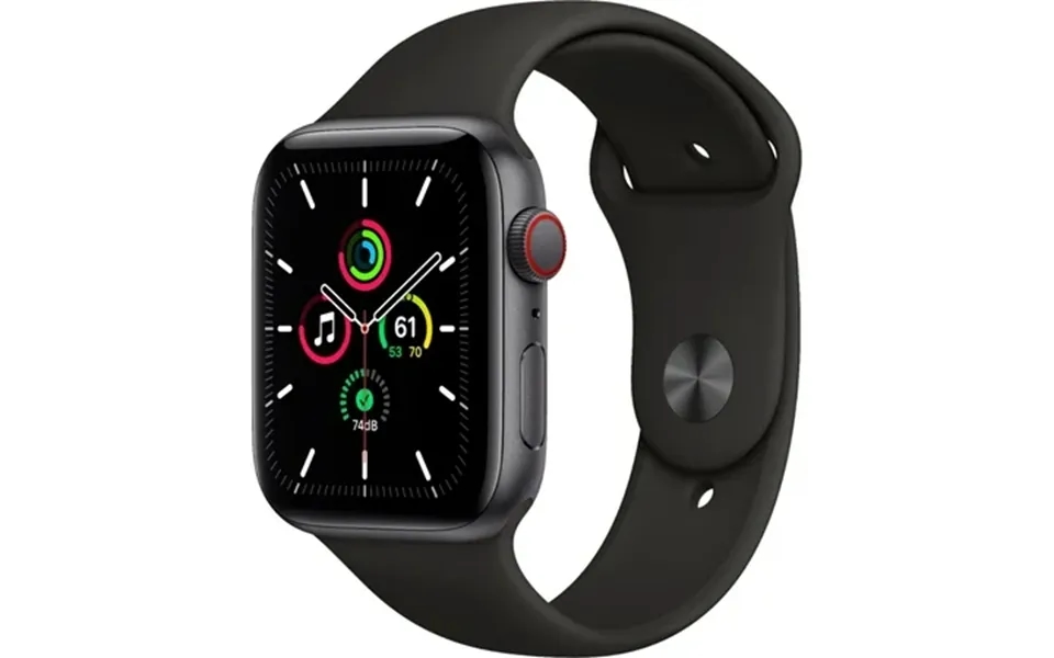 Restored Apple Watch Se Cell 44mm Space Gray Aluminum - Black Sport Band Myer2ll A Refurbished