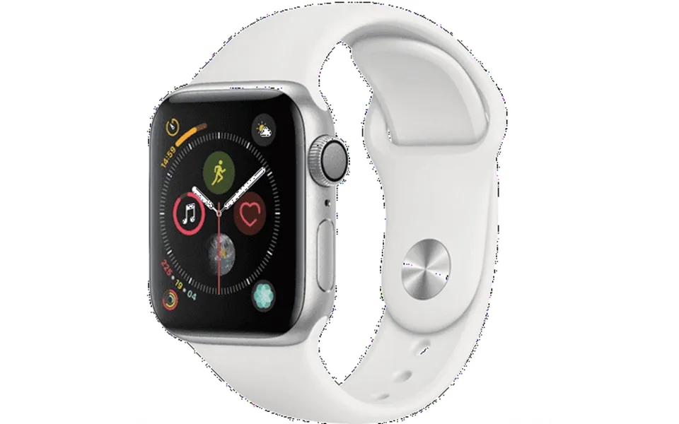 Restored Apple Watch Series 4 Gps W 44mm Silver Aluminum Case & White Sport Band Refurbished