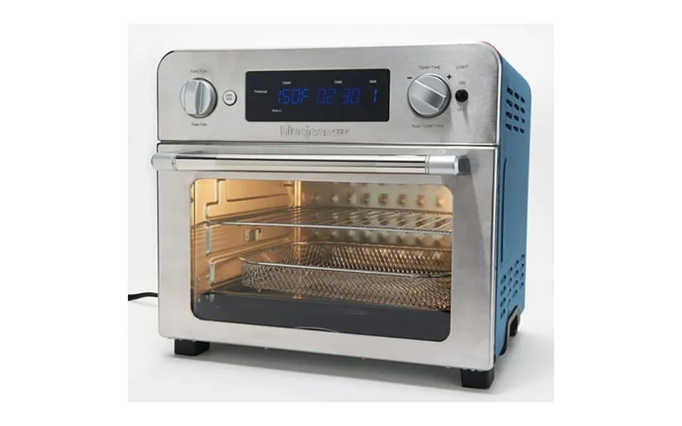 Restored Blue Jean Chef 23l Digital Air Fryer Toaster Oven Stone Blue Refurbished