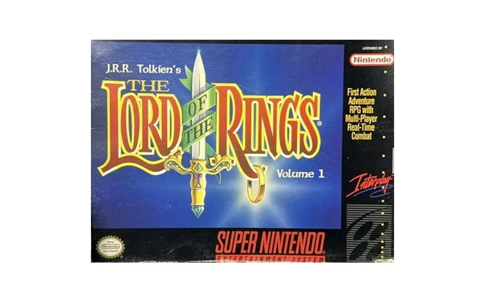 Restored The Lord Of The Rings Volume 1 Super Nintendo 2000 Snes Rpg Game Refurbished
