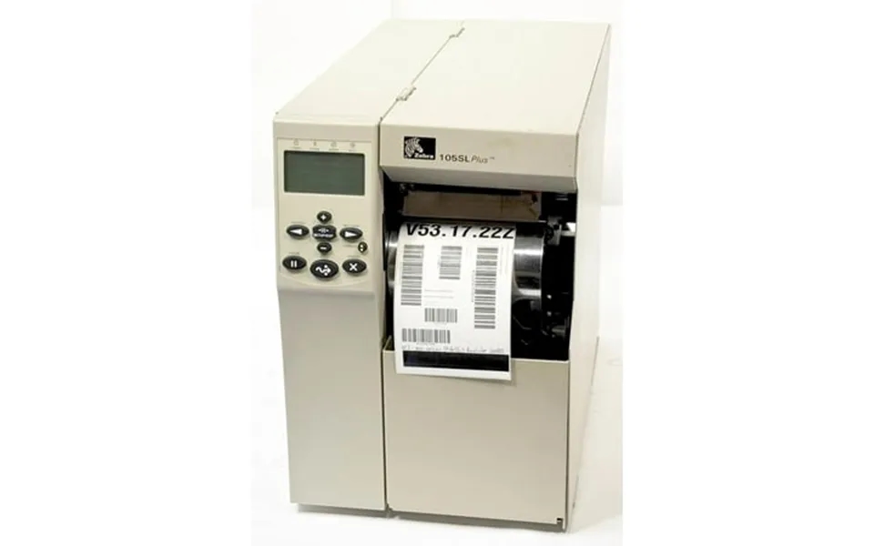 Restored Zebra 105slplus Barcode Label Printer 203 Dpi Thermal Transfer Usb Serial Parallel Ethernet 103-801-00200 Refur