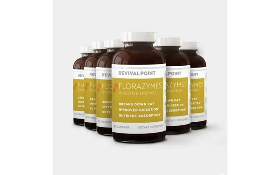 Revival Point Florazymes Premium Digestive Enzymes For Digestion Bloating Gas Support Women And Men