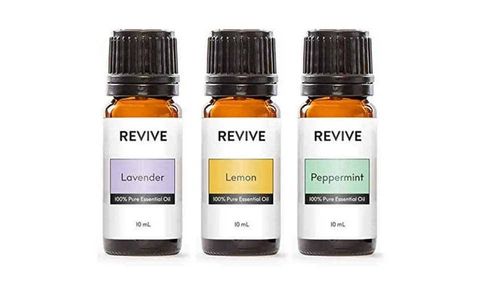 Revive Essential Oils Pack Of 3-100% Pure Therapeutic Grade For Diffuser Humidifier Massage Aromatherapy Skin & Hair Car