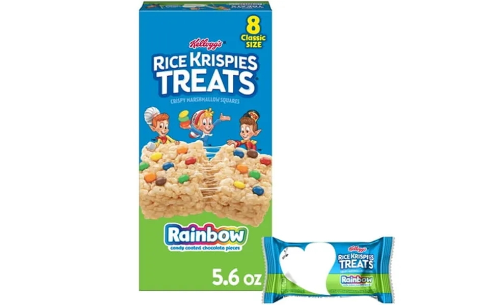Rice Krispies Treats Rainbow Chewy Marshmallow Snack Bars Kids Snacks 5
