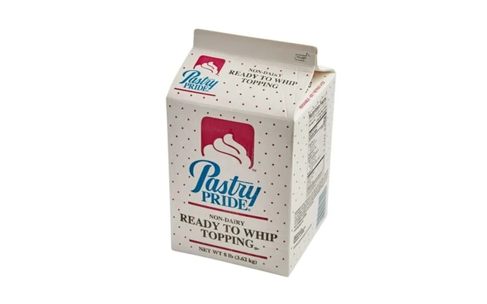 Rich Non Dairy Ready To Whip Pastry Pride Topping 8 Pound -- 4 Per Case