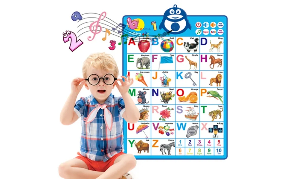 Richgv Alphabet Wall Chart Toy For 1 Year Old Electronic Interactive Abc Learning Chart Preschool Learning Poster Educat