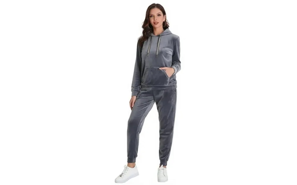 Richie House Sweatsuit Set Women S Velour Hoodie Sport 2p Tracksuits Outfits S-xl Rhw2887-a-s