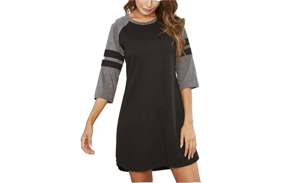 Richie House Women S Nightgown Cotton Round Sleep Shirt Comfy Pj Nightdress Pajama Rhw2904-a-s