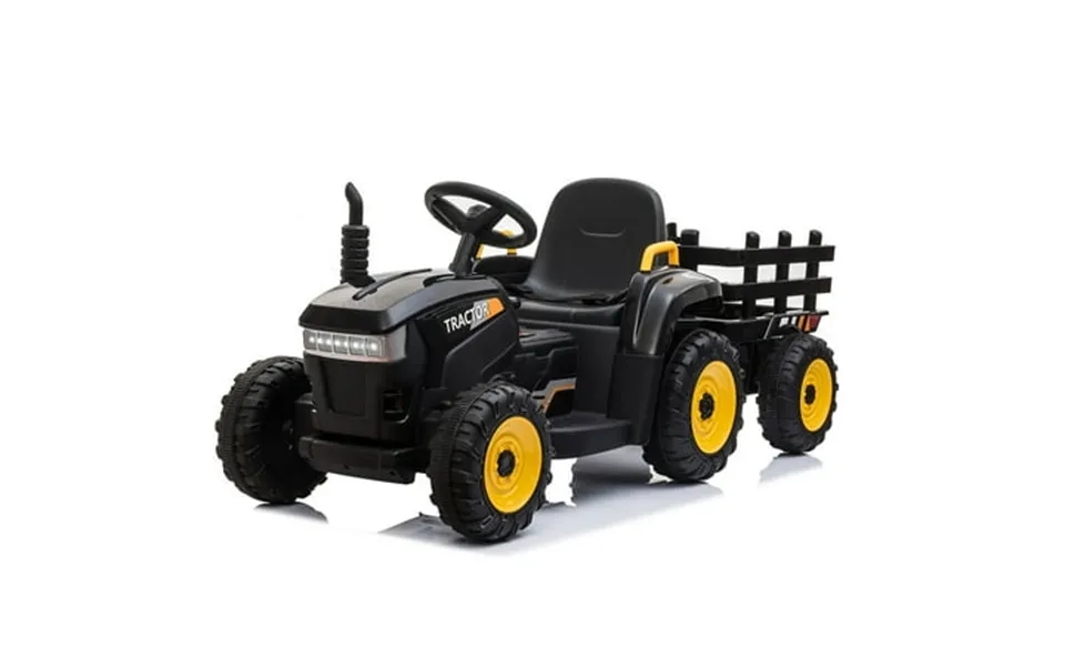 Ride On Tractor For Kids Electric Ride On Toy With Trailer 12v Battery Powered Car With Bluetooth Led Light Music Usb Po