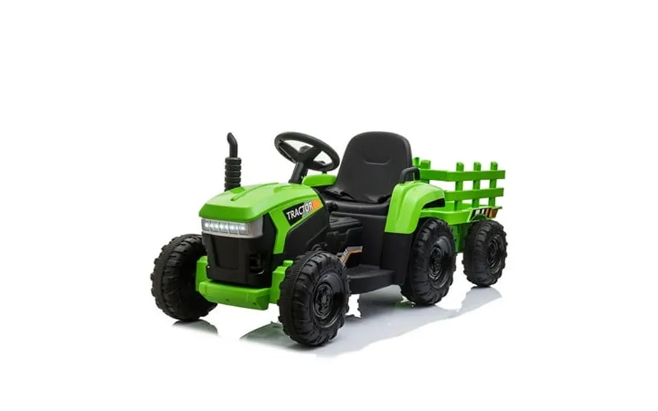 Ride On Tractor With Trailer 12v Battery Powered Tractor Vehicle With Bluetooth Music Led Light Horn Usb Port Electric R