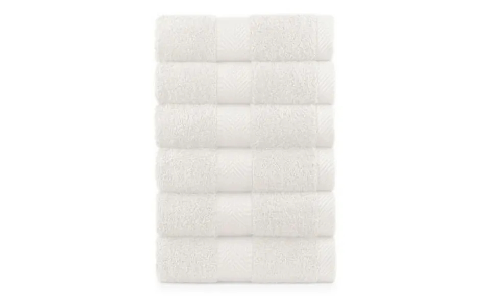 Ring Spun Cotton Terry Towel Sheet For Family Set Of 6 Ivory