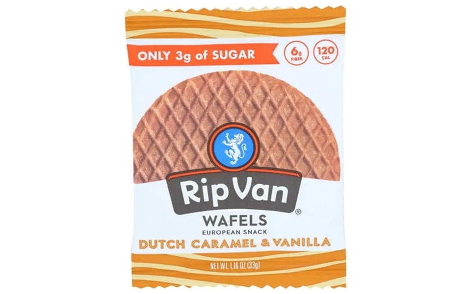 Ripa Van Wafel Minis Caramel Vanilla 1.16oz Box Of 12