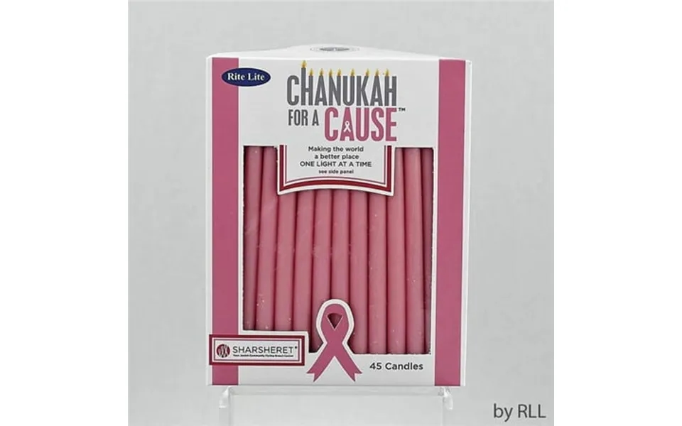 Rite Lite C-10-p Chanukah For A Cause Tm Candles Pink - Pack Of 12