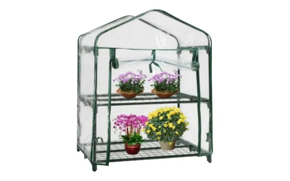 Rkxzt 2 Tier Mini Greenhouse Pvc Plant Cover - 27.16x19x36 Inch Small Porch Green House For Growing Plants Flowers Indoo