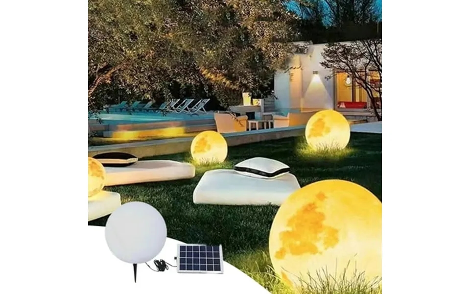 Rnemite-amo Clearance Garden Spherical Lamp Ball Light Business Restaurant Solar Charging Spherical Floor Lamp Waterproo