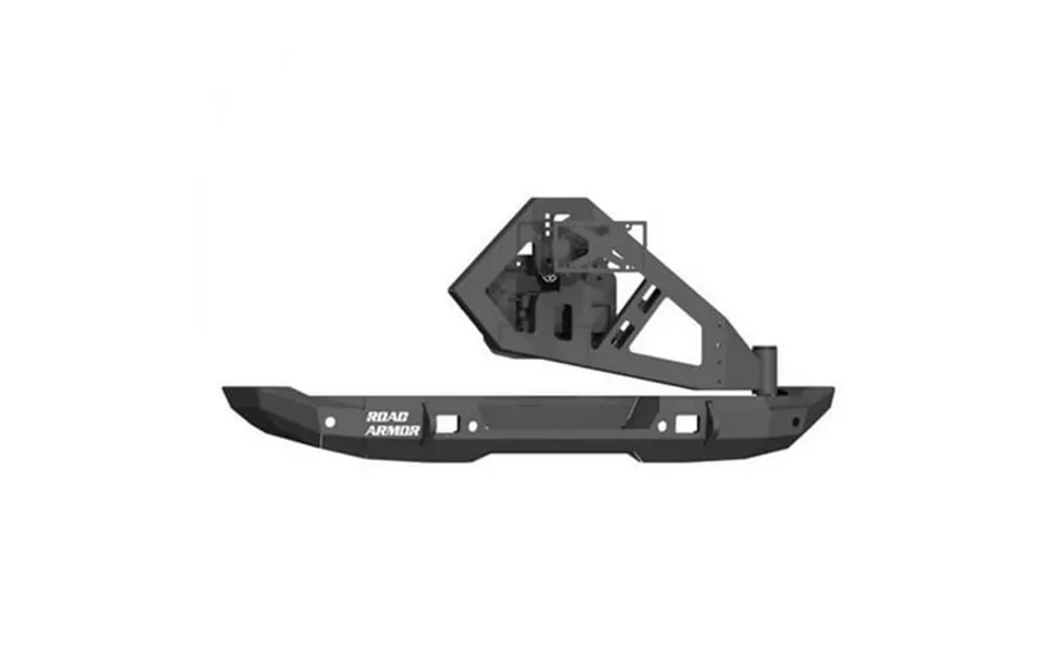 Road Armor 18-c Jeep Stealth Series Full Width Raw Rear Hd Bumper With Tire Carrier Assembly