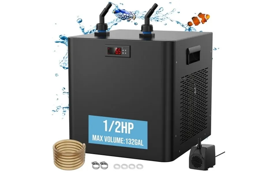 Rocita Aquarium Chiller 132gal 500l 1 2 Hp Aquarium Water Chiller For Axolotl Hydroponic System Sea Fresh Water