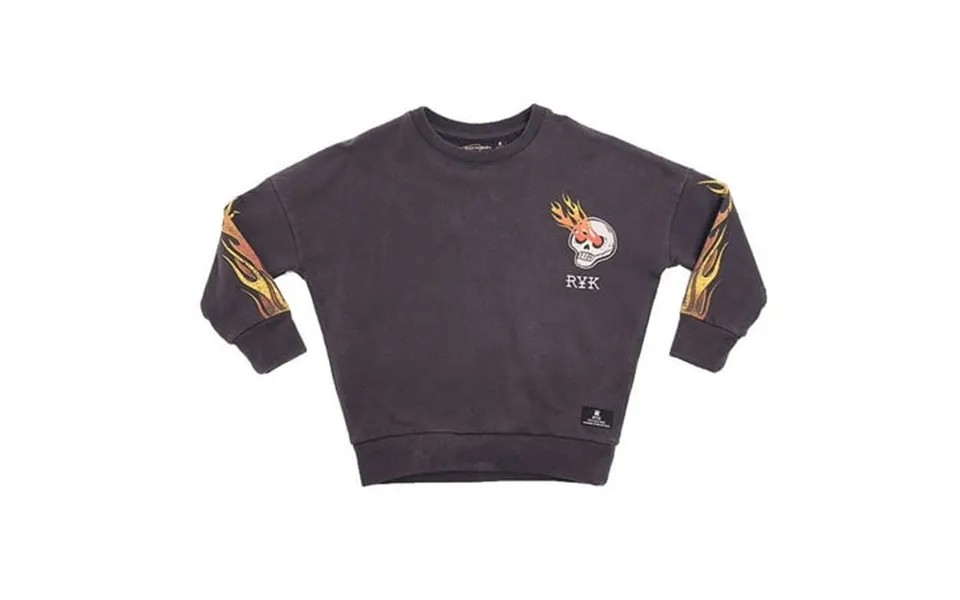 Rock Your Kid Karma To Burn Sweatshirt Charcoal 5 Years