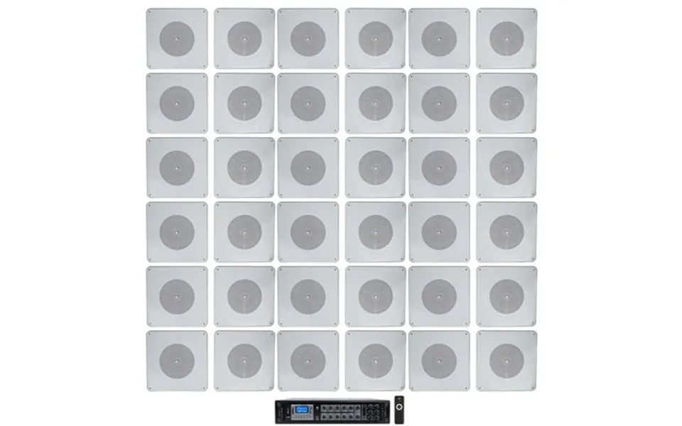 Rockville Commercial Amp 36 8 Metal Ceiling Speakers For Restaurant Bar Cafe