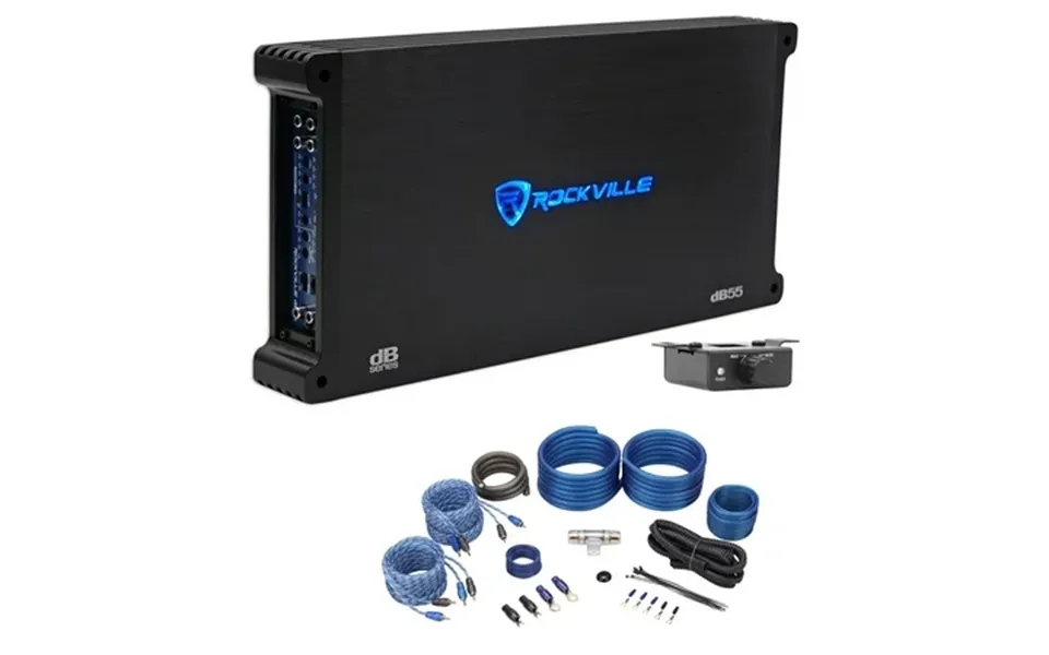 Rockville Db55 4000 Watt Peak 980w Rms 5 Channel Car Amplifier Amp Kit