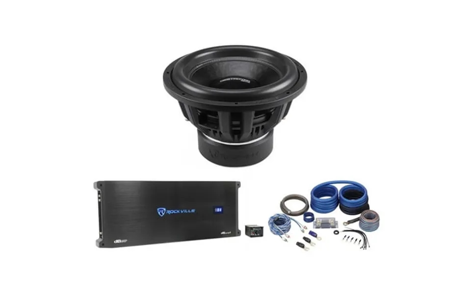 Rockville Destroyer 15d2 15 Inch Competition Car Subwoofer Mono Amplifier Amp Kit
