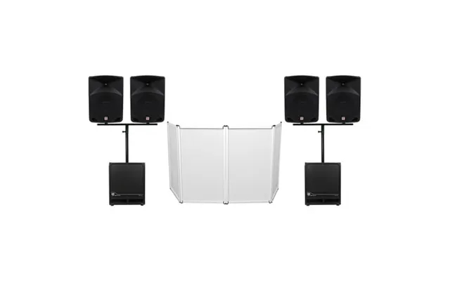 Rockville Dj Package W 4 10 Active Speakers 2 12 Powered Subwoofers Facade product image