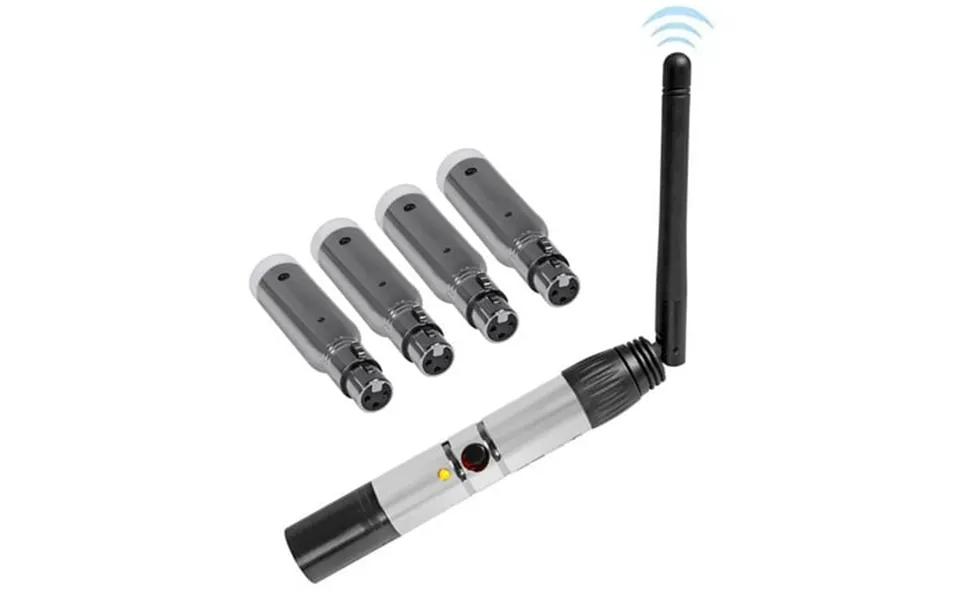 Rockville Dmx-wtr Rechargeable Wireless Dj Dmx Lighting Transmitter 4 Receivers