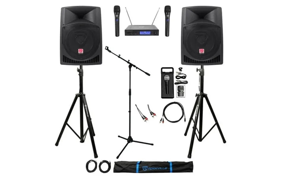 Rockville Ipad Iphone Android Laptop Tv Youtube Karaoke Machine System 3 Mics