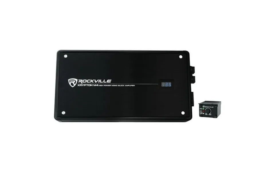 Rockville Krypton M4 6000w Peak 1500w Rms Mono 1 Ohm Car Amplifier Amp Remote