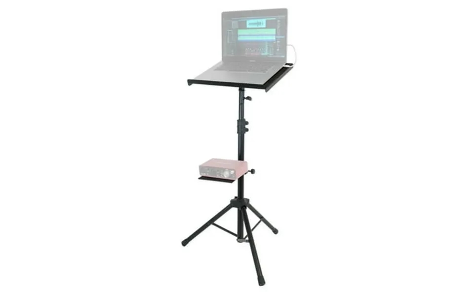 Rockville Rls68 Professional Dj Tripod Laptop Tablet Ipad Stand W Dual Trays