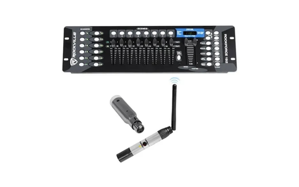 Rockville Rockforce 192-channel Dmx Controller Rechargeable Transmitter Receiver