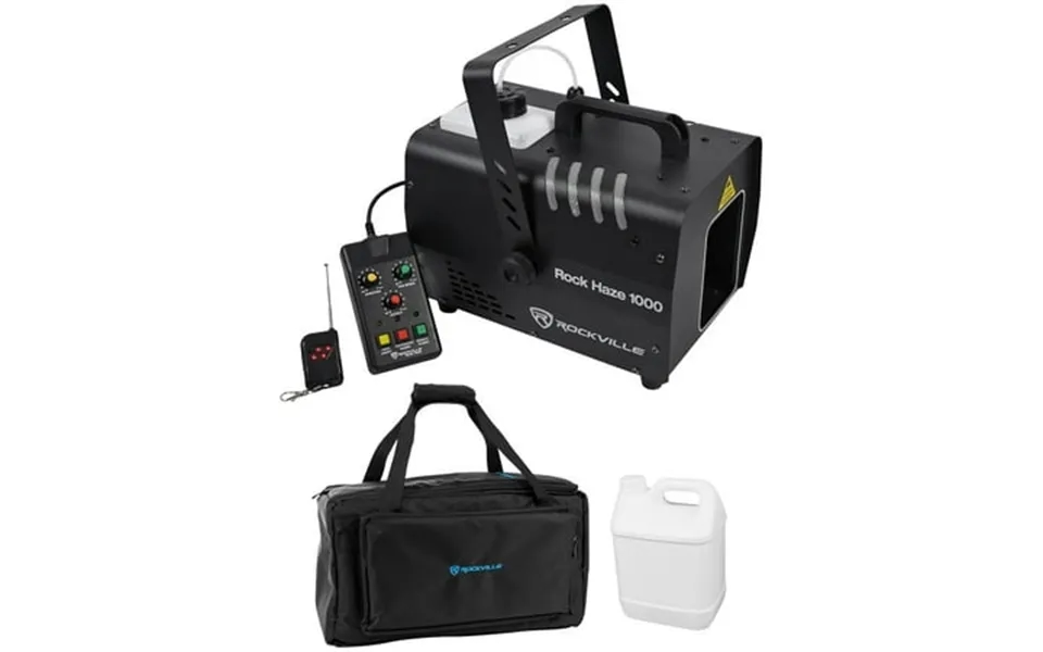 Rockville Rockhaze 1000 Cfm Dmx Haze Machine Water Based Hazer Waterproof Bag