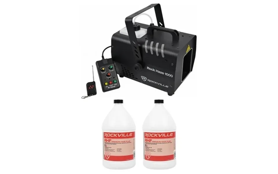 Rockville Rockhaze 1000 Cfm Dmx Water Based Dj Club Haze Machine 2 Gal Fluid