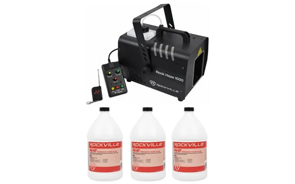 Rockville Rockhaze 1000 Cfm Dmx Water Based Dj Club Haze Machine 3 Gal Fluid