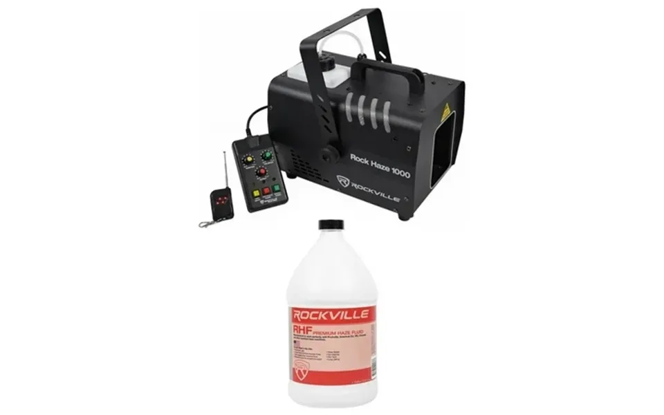 Rockville Rockhaze 1000 Cfm Dmx Water Based Dj Club Haze Machine Gallon Fluid