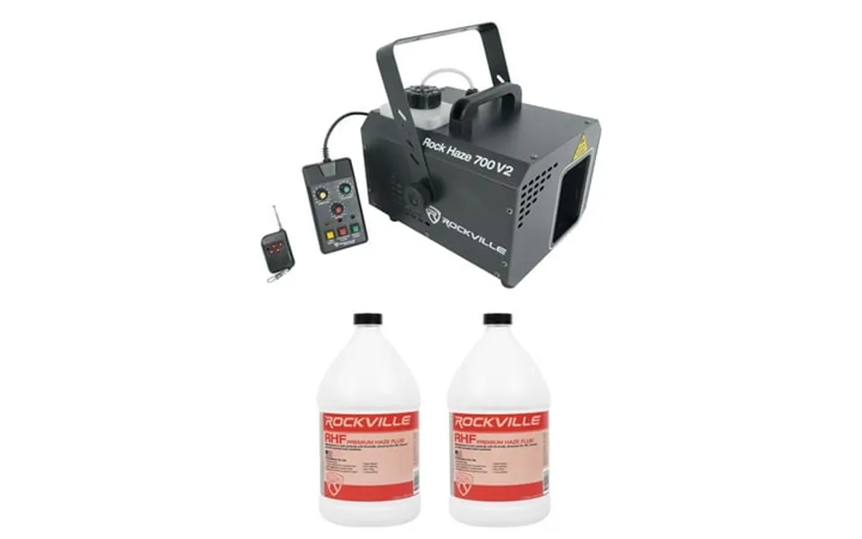 Rockville Rockhaze 700 Cfm Dmx Water Based Dj Club Haze Machine 2 Gal Fluid