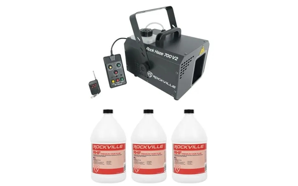 Rockville Rockhaze 700 Cfm Dmx Water Based Dj Club Haze Machine 3 Gal Fluid