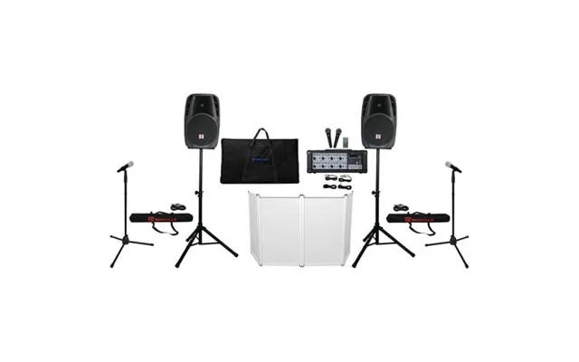 Rockville Rpg2x12 Mixer Amp 12 Bluetooth Speakers Stands Mics Headphones Facade product image