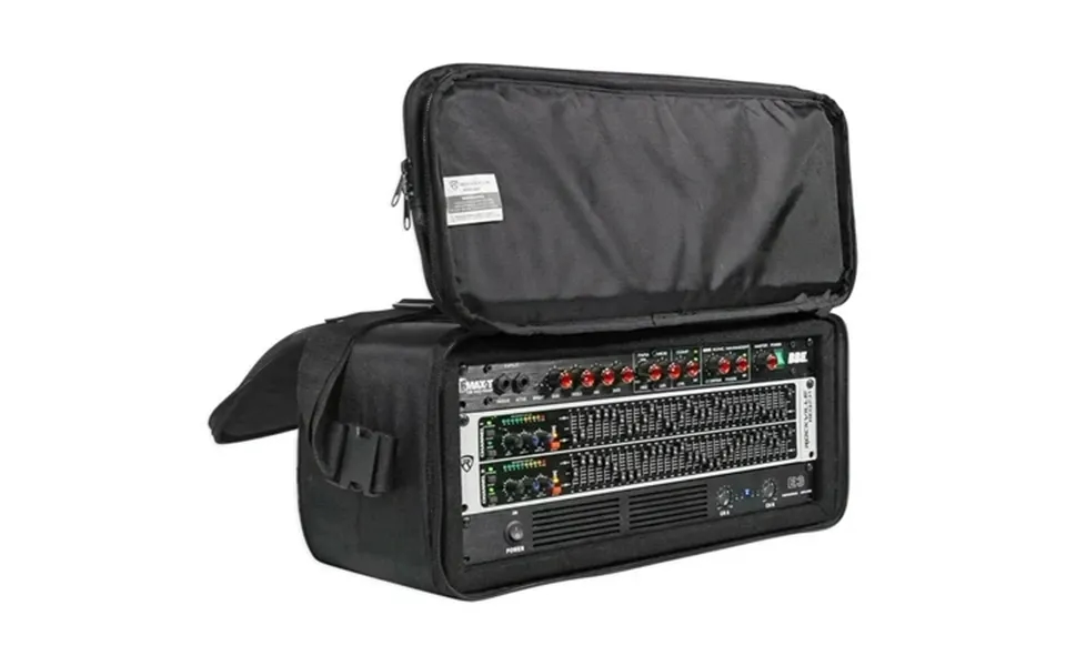 Rockville Rrb40 4u Rack Bag Double-sided Case With 12 Depth Shoulder Strap