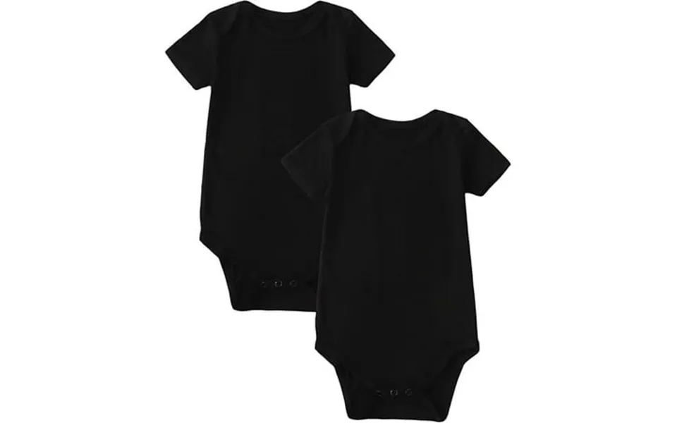Romperinbox 2pcs Visocse From Bamboo Baby Rompers Unisex Onesies Solid Short Sleeve Baby Bodysuit 0-24 Months