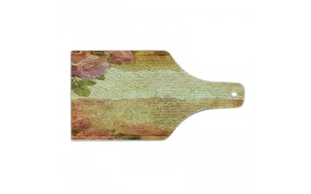Rose Cutting Board Floral Nostalgic Collage Of Old Latters And Roses Retro Romantic Art Print Decorative Tempered Glass  product image