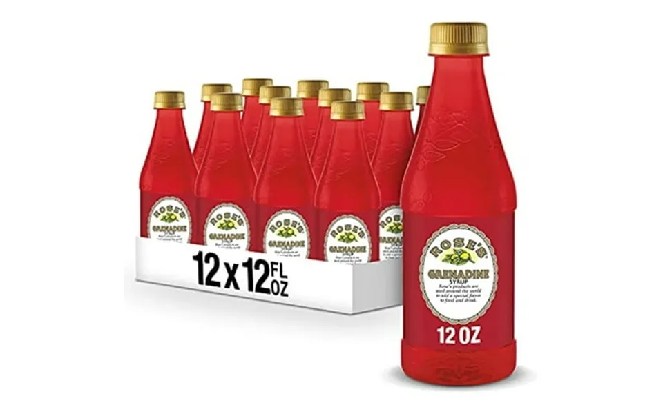Roses Grenadine - 12 Fl Oz Bottles Pack Of 12 For Cocktails And Mocktails