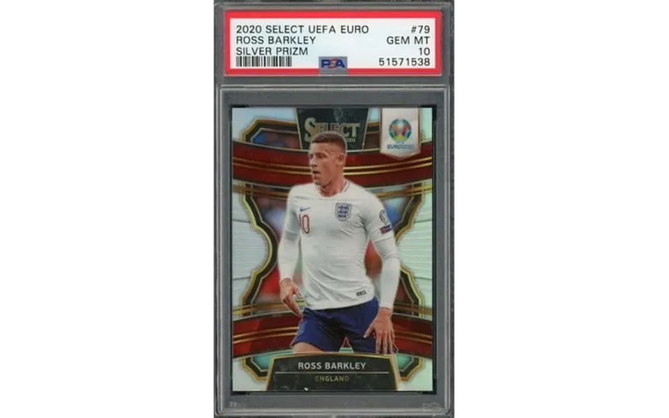 Ross Barkley 2020 Select Uefa Euro Silver Prizm Soccer Card 79 Psa 10
