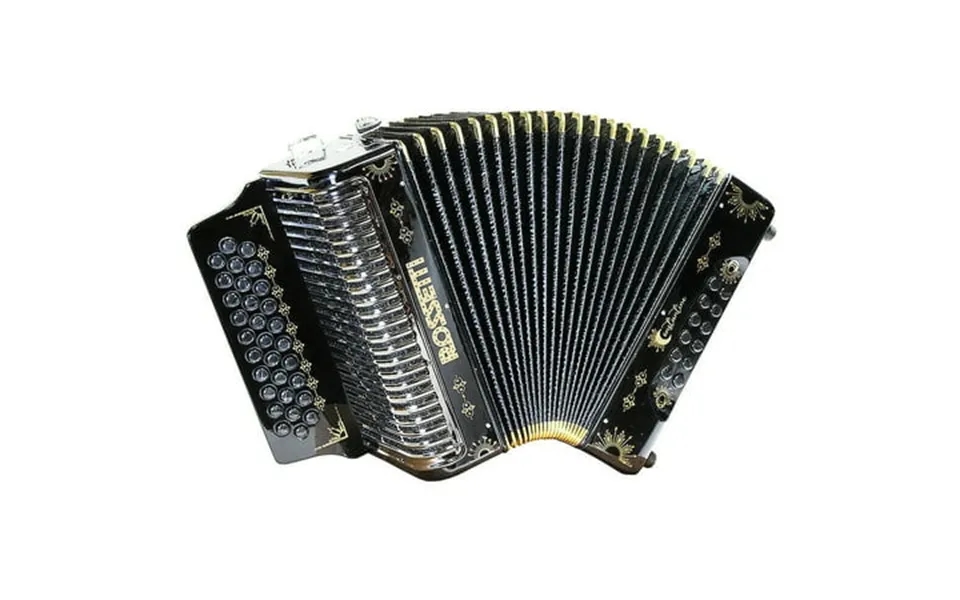 Rossetti Constantine 31 Button 12 Bass Accordion Gcf Sol Black Gold