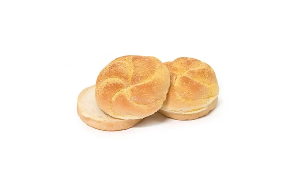 Rotellas Kaiser Corn Meal Dusted Hamburger Bun 4 Inch - 96 Per Case
