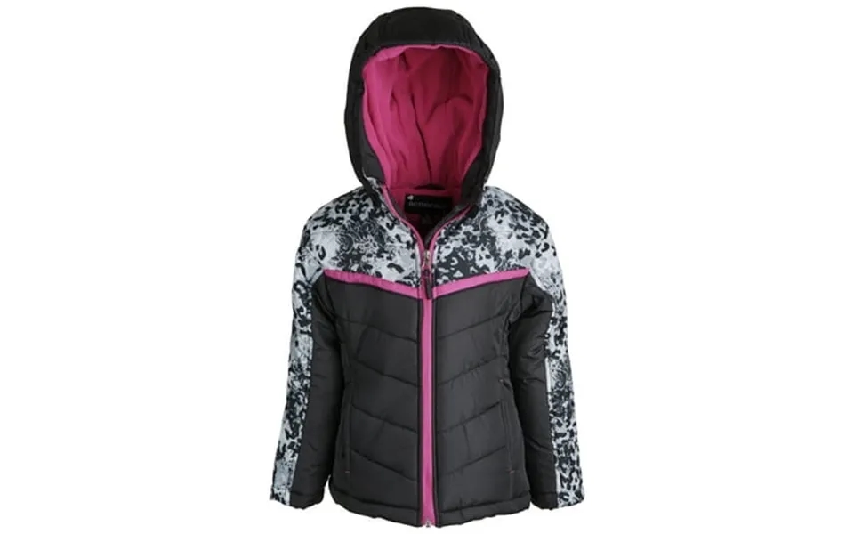 Rothschild Little Girls Down Alternative Quilted Chevron Puffer Jacket Coat